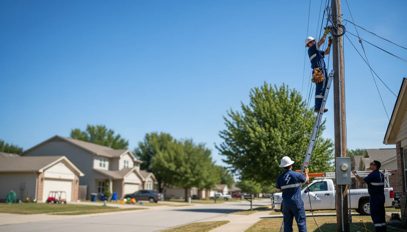 Residential electrician providing installation services in Murray City, OH